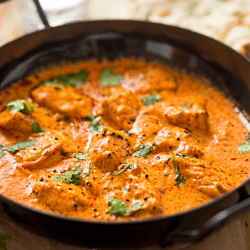 Creamy Chicken Masala Curry Sauce in a deep bottomed pan