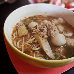 A bowl of Thai Noodle Soup